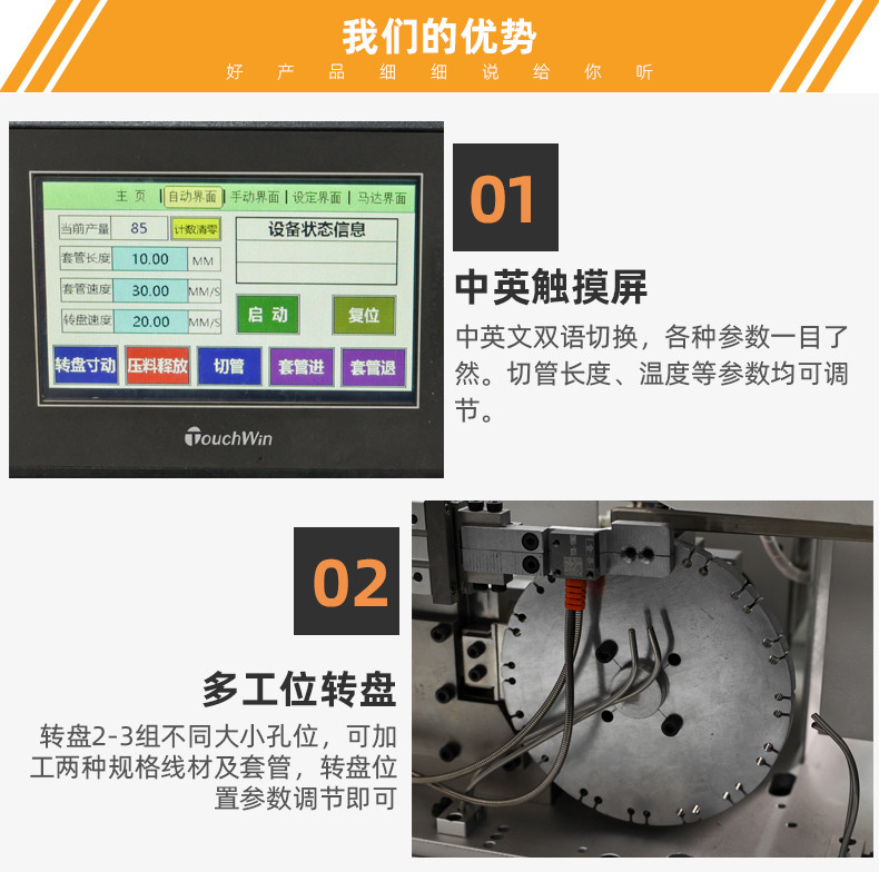 TR-RG13半自动穿烤热缩管机