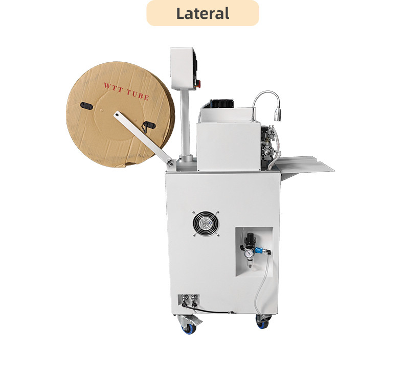 semi-automatic threading and baking heat shrinkable tube machine