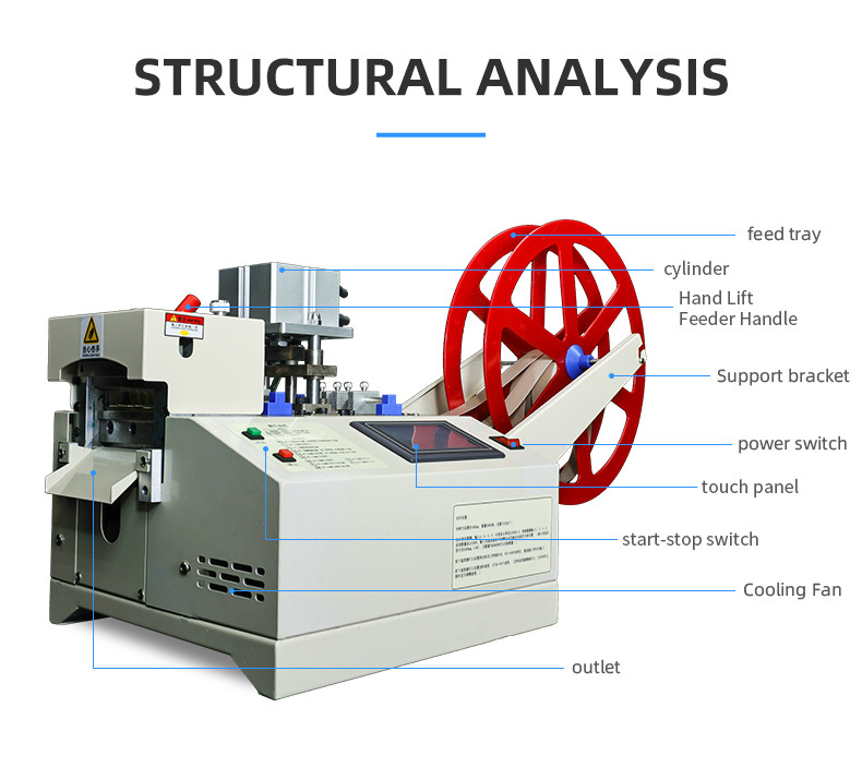 TR-QD120 120mm Knife Width Cold Cutting Pneumatic Punching And Tape Cutting Machine