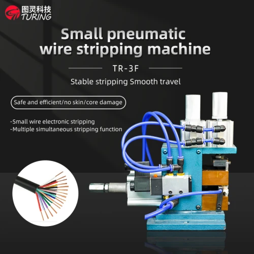 TR-3F4F Semi-auto Multi-function Pneumatic small wire stripping machine