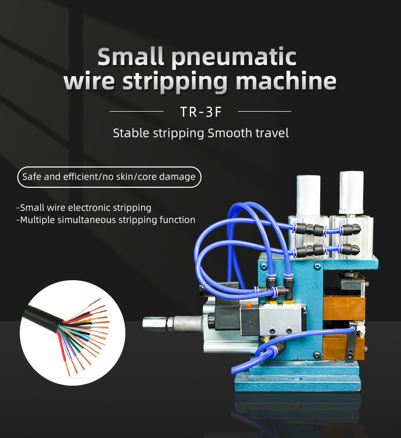 TR-3F4F Pneumatic small wire stripping machine