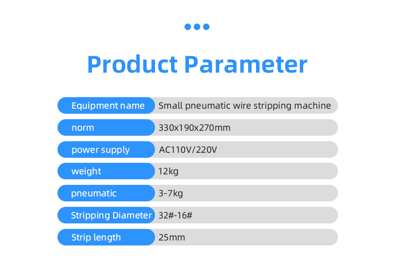 TR-3F4F Pneumatic small wire stripping machine