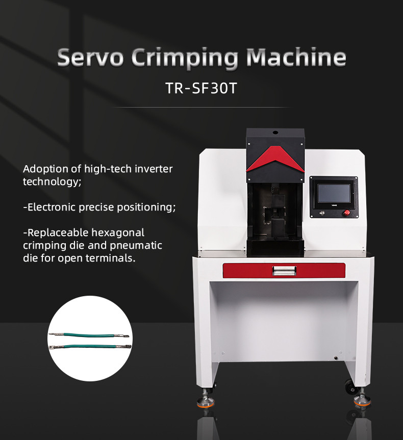 TR-SF30T  Semi-Automatic 30T Servo  Terminal Crimping Machine