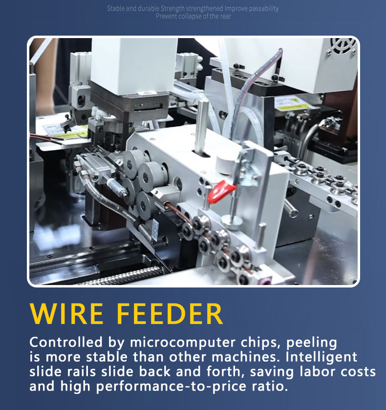 TR-D01 Double-head Single-pass Heat Shrink Tube Terminal Machine