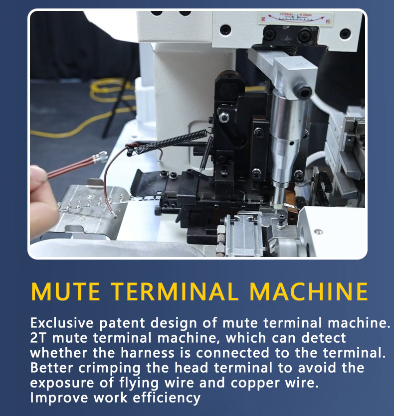 TR-D01 Double-head Single-pass Heat Shrink Tube Terminal Machine