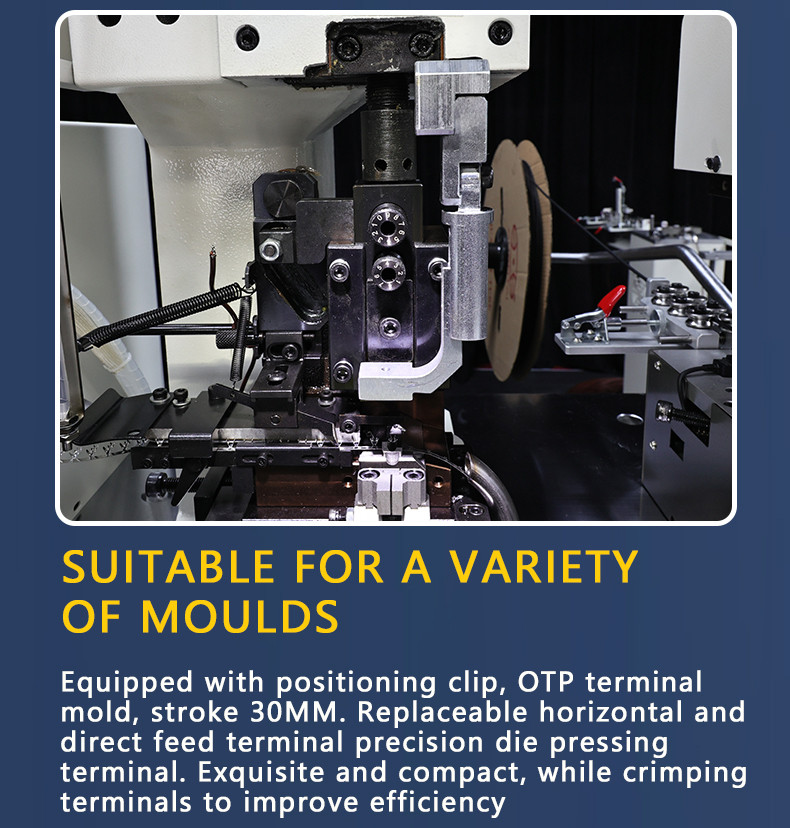 TR-D01 Double-head Single-pass Heat Shrink Tube Terminal Machine