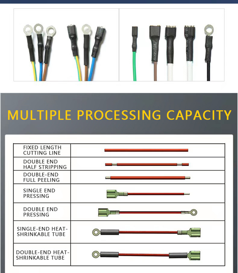 TR-D01 Double-head Single-pass Heat Shrink Tube Terminal Machine