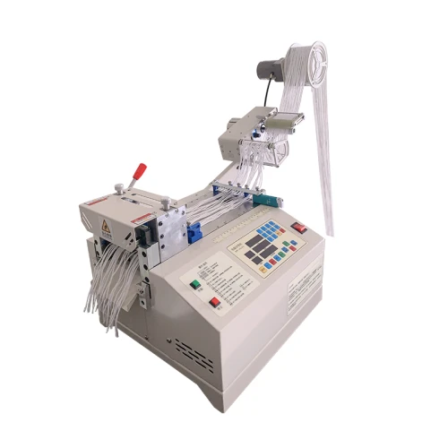 TR-120E Automatic 120mm knife width ear loop cutting machine