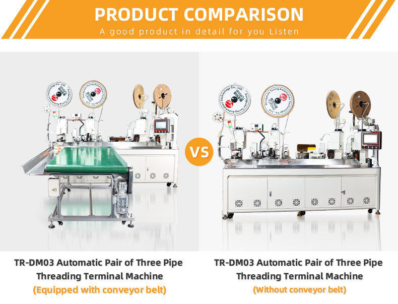 FULL-AUTOMATIC ONE-TO-THREE PIPE THREADINGTERMINAL MACHINE (OPTIONAL CONVEYOR BELT)