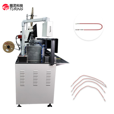 TR-DM06 Automatic U Shape Double Threaded Numbering Tube Heat Shrinkable Terminal Crimping Machine