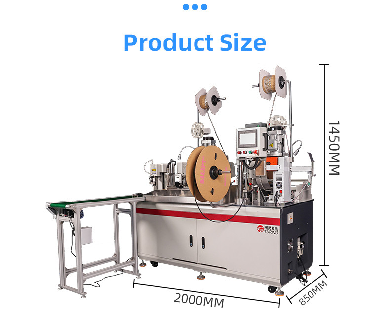 TR-3001 double-head 4T heat shrinkable tube terminal machine