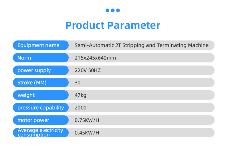 TR-BD01 Semi-Automatic 2.0T Stripping and Terminal Crimping Machine