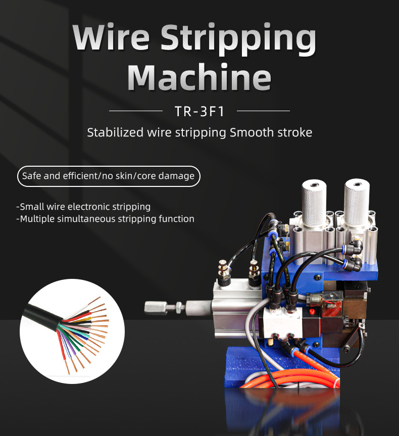 TR-3F1 Semi-auto Double Blades Wire Stripping Machine