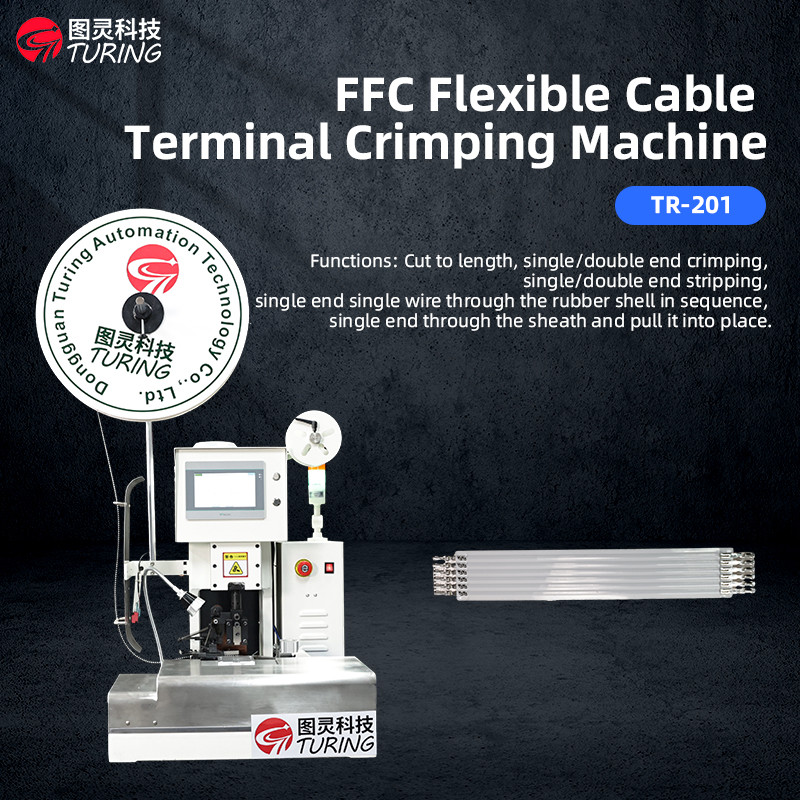 TR-201 Semi-automatic FFC Flexible Cable Terminal Crimping Machine ...