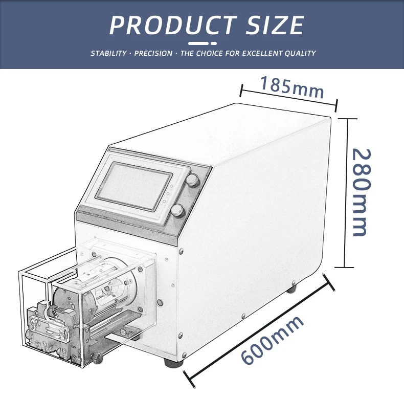 TR-6806D Semi-automatic Coaxial Wire Stripping Machine