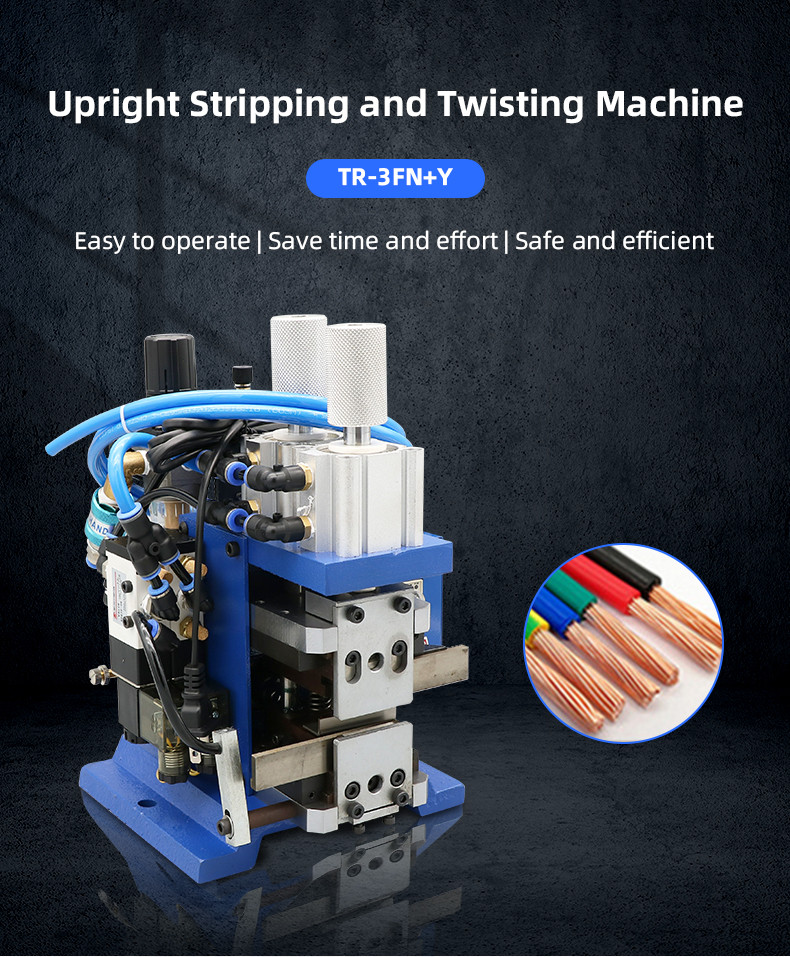 TR-3FN+Y Vertical Cable Stripping and Twisting Machine