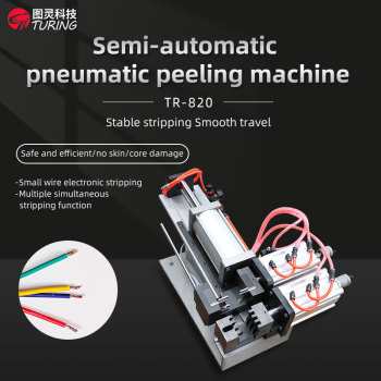 TR-820 semi-automatic pneumatic cable stripping machine