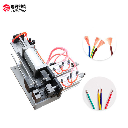 TR-820 semi-automatic pneumatic cable stripping machine
