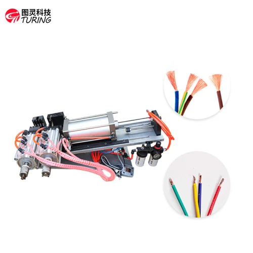 TR-820 semi-automatic pneumatic cable stripping machine