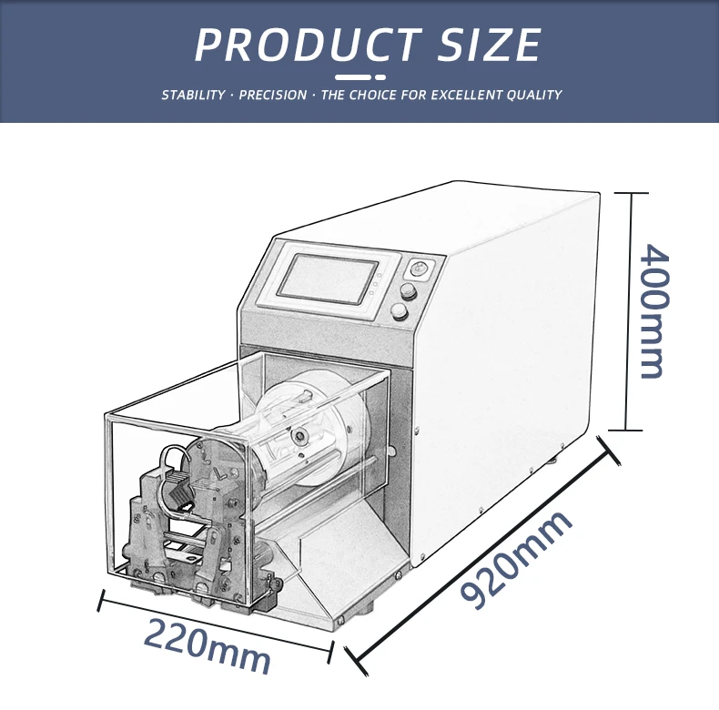 TR-2515 semi-automatic coaxial wire stripping machine