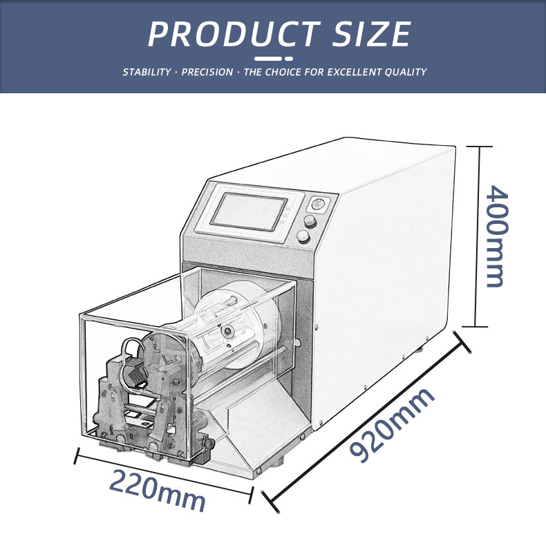 TR-2515 semi-automatic coaxial wire stripping machine