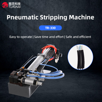 TR-330 semi-auto pneumatic electric wire stripping machine