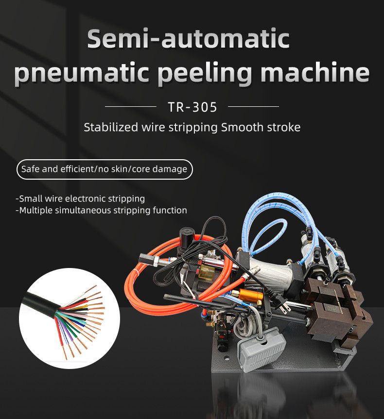 TR-305 pneumatic electric wire stripping machine