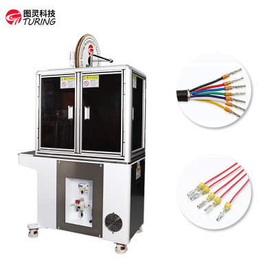 TR-FS01 Semi-automatic Inserting Waterproof Plug Stripping and Terminal Crimping Machine
