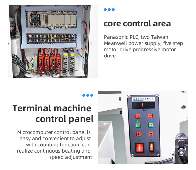 TR-BD06 semi-automatic 2-wire stripping and punching terminal machine