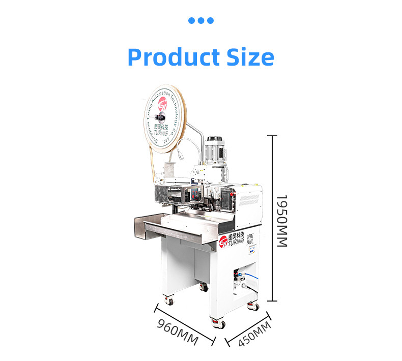 TR-BD06 semi-automatic 2-wire stripping and punching terminal machine