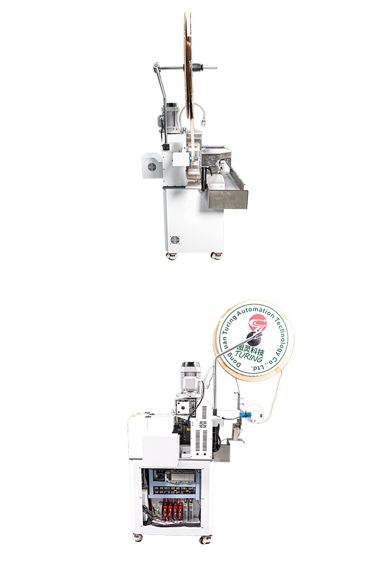 TR-BD06 semi-automatic 2-wire stripping and punching terminal machine