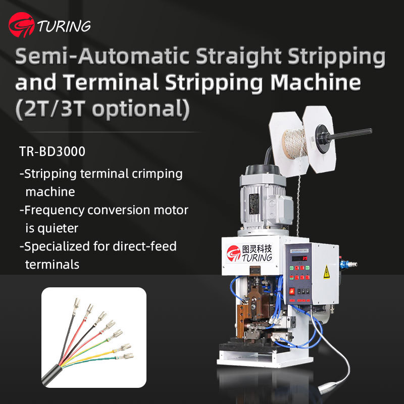 Tr Machine TR-BD3000 Semi-automatic straight stripping and Crimping terminal ...