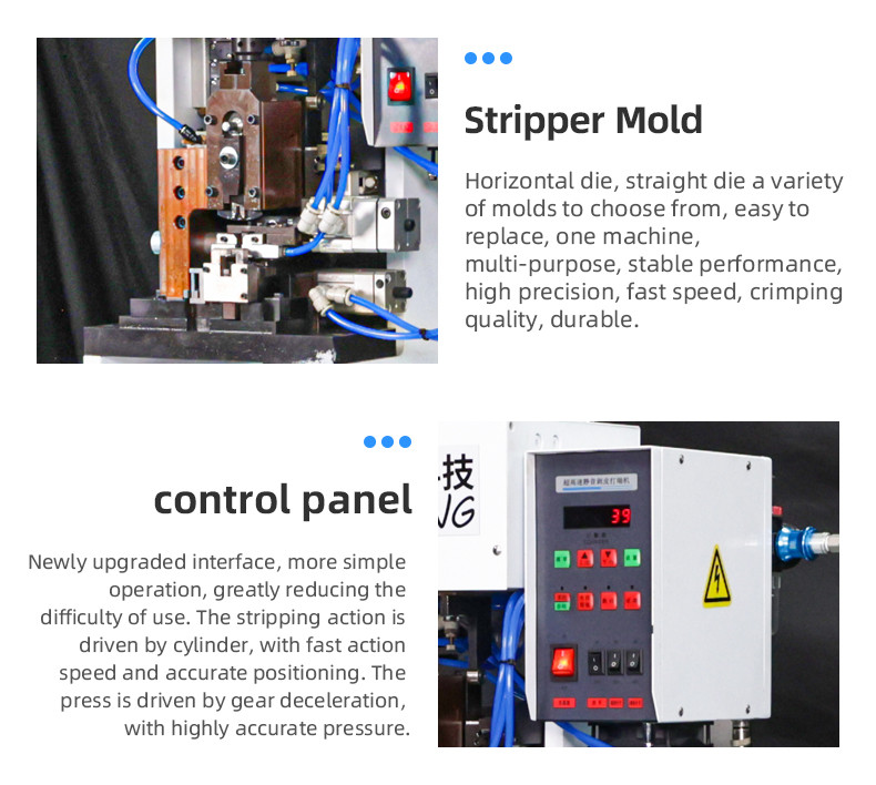 TR-BD3000 semi-automatic straight stripping and Crimping terminal machine