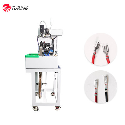 TR-BDS01 semi-automatic servo stripping and  2T terminal crimping machine