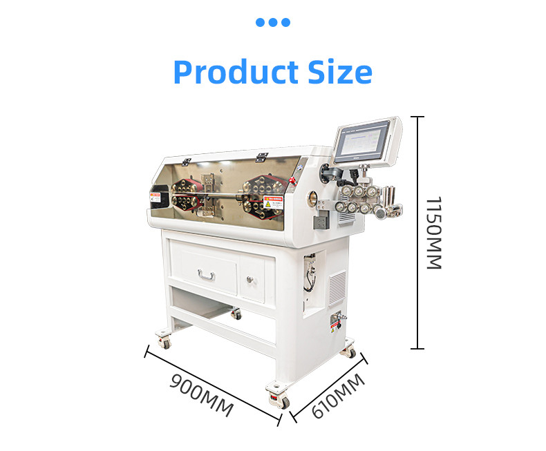 TR-8120 large square computer wire stripping machine