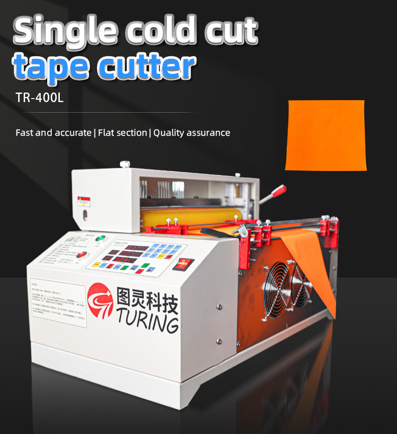 TR-400L Semi-auto Tape Velcro Single Cold Cutting Machine