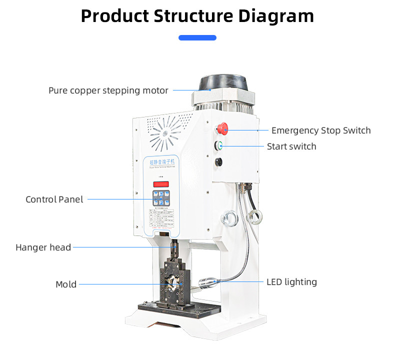 TR-6T Semi-automatic Terminal Crimping Machine