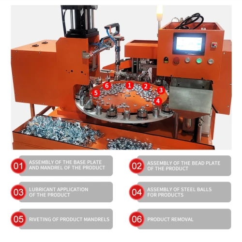 TR-C02 Turing Semi-Auto Industrial Caster Assembly Machine