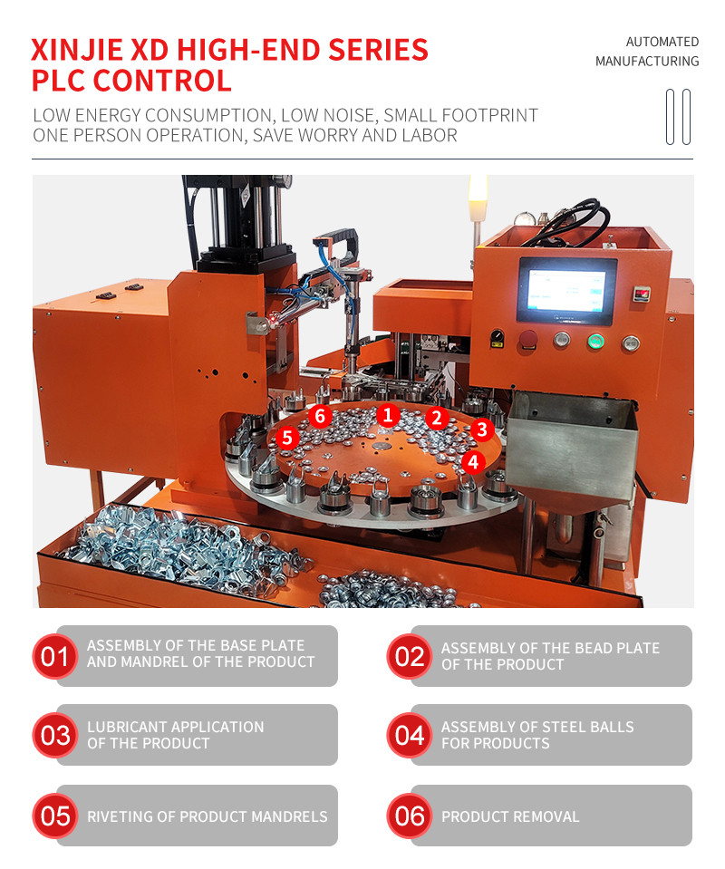 TR-C02 Turing Semi-Auto Industrial Caster Assembly Machine