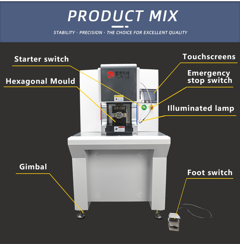 TR-BD14 Semi-Automatic Button Type Wire Stripping And Terminal Crimping Machine