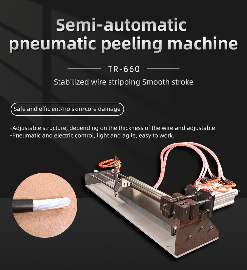 TR-660 Semi-automatic Pneumatic Cable Stripping Machine