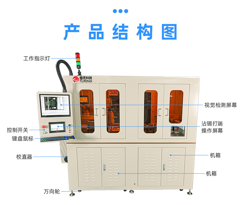 TR-A0706单头同轴线沾锡端子机