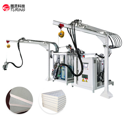 TR-BW14 Double Rack Cyclopentane  Foaming Machine Insulated display cabinet Prodution Line