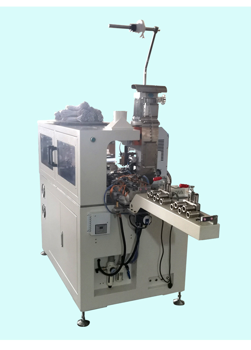 TR-RB002 fully automatic single head double wire hot stripping terminal crimping machine