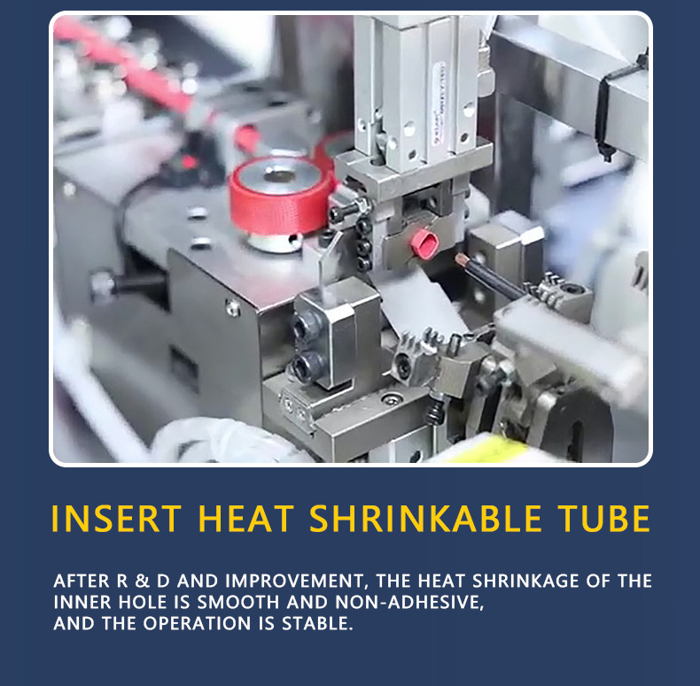 TR-D02/DZ4T fully automatic double-head single-pass heat shrink tube cold-pressed terminal crimping machine