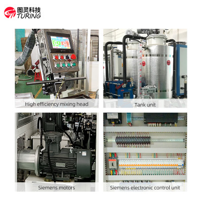 TR-SLC14  self-skinning polyurethane cool high pressure tricycle seat cushion foaming machine