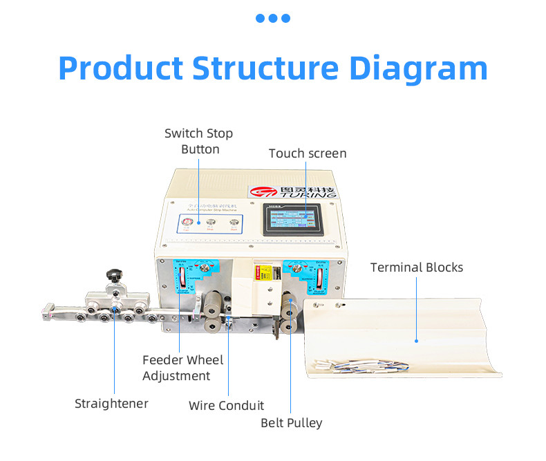 TR-820F fully automatic precision wire stripping machine (double pulley)