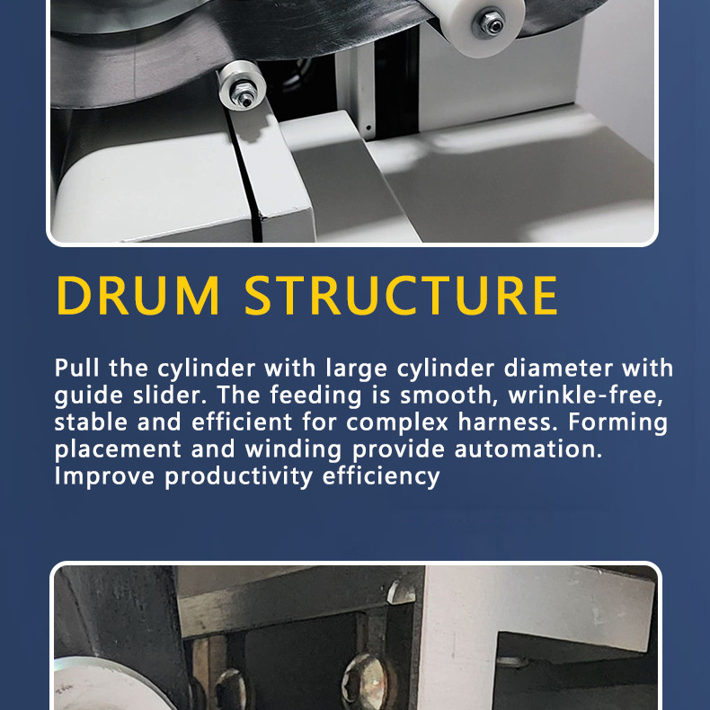 TR-J5 semi-automatic 85mm wide point tape wrapping machine