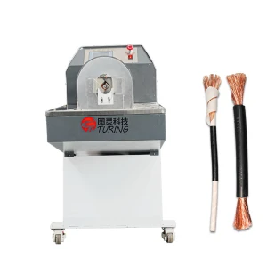 TR-500 semi-automatic high-voltage wire rotary peeling machine