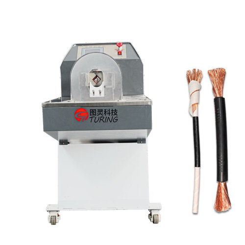 TR-500 semi-automatic high-voltage wire rotary peeling machine
